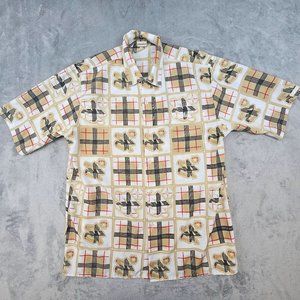 VTG Southpole Shirt Men's‎ Large Nova Check Plaid Style Button Up Hip Hop Retro